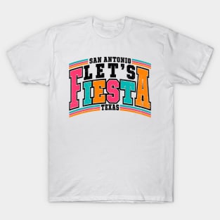 Cinco De Mayo Let's Fiesta San Antonio Texas Retro Vintage T-Shirt